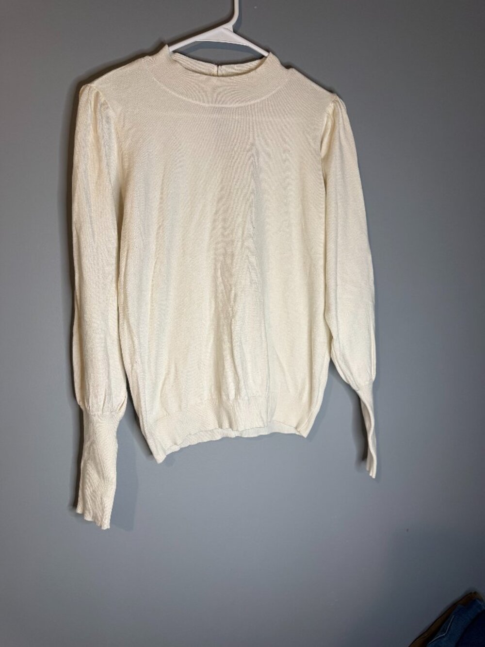 Ryegrass Ivory Long-Sleeve Knit Sweater